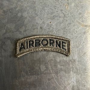 AIRBORNE fully embroidered arch patch, vintage
